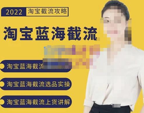 2022淘宝蓝海截流攻略，淘宝蓝海截流选品上货实操讲解副业联盟-网创项目资源站-副业项目-创业项目-搞钱项目副业联盟