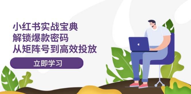 小红书实战宝典：解锁爆款密码，从矩阵号到高效投放副业联盟-网创项目资源站-副业项目-创业项目-搞钱项目副业联盟