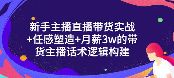 新手主播直播带货实战+信任感塑造+月薪3w的带货主播话术逻辑构建副业联盟-网创项目资源站-副业项目-创业项目-搞钱项目副业联盟