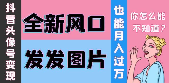 抖音头像号变现0基础教程副业联盟-网创项目资源站-副业项目-创业项目-搞钱项目副业联盟