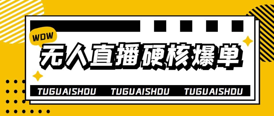 大飞无人直播硬核爆单技术，轻松玩转无人直播副业联盟-网创项目资源站-副业项目-创业项目-搞钱项目副业联盟