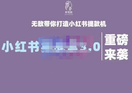 谢无敌·小红书实战营3.0，无敌带你打造小红书提款机 价值7999元副业联盟-网创项目资源站-副业项目-创业项目-搞钱项目副业联盟