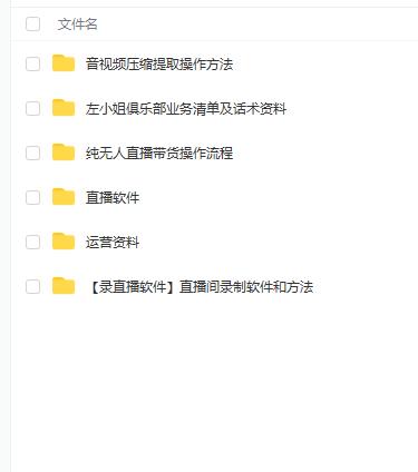 左小姐-直播带货俱乐部十三行、无人直播，全套教程附：工具、文档、话术资料副业联盟-网创项目资源站-副业项目-创业项目-搞钱项目副业联盟