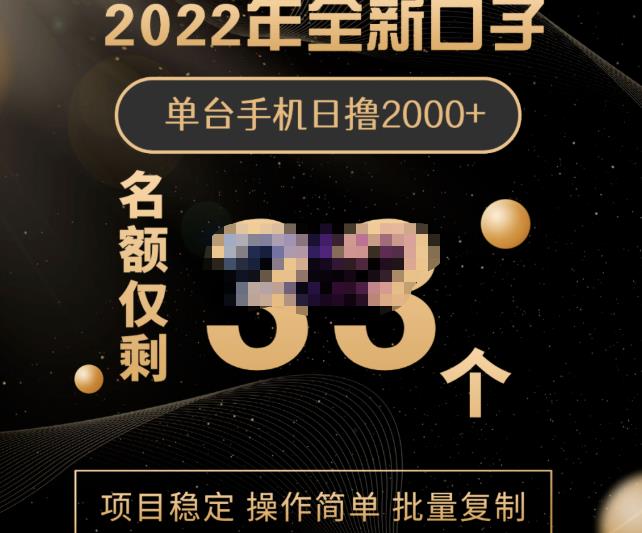 2022年全新口子，手机批量搬砖玩法，一部手机日撸2000+副业联盟-网创项目资源站-副业项目-创业项目-搞钱项目副业联盟