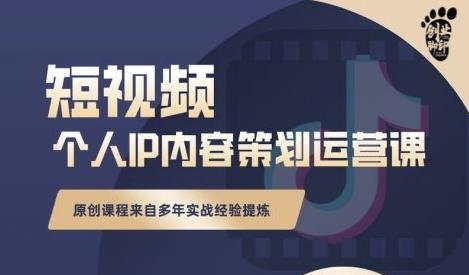 抖音短视频个人ip内容策划实操课，真正做到普通人也能实行落地副业联盟-网创项目资源站-副业项目-创业项目-搞钱项目副业联盟