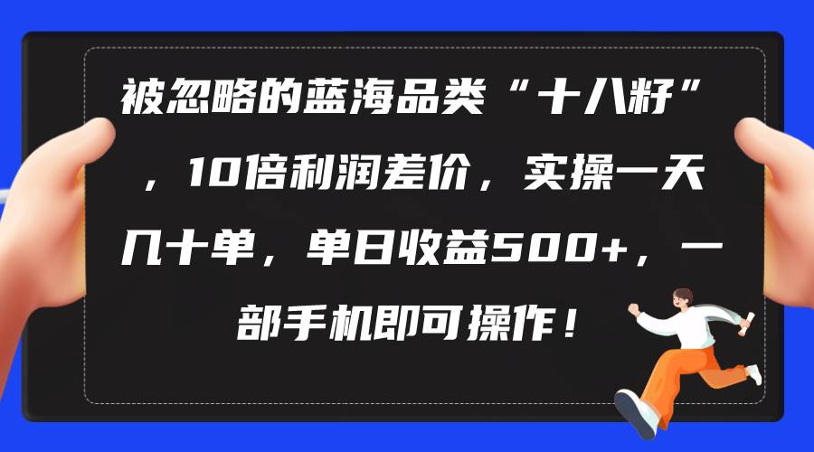 被忽略的蓝海品类“十八籽”，10倍利润差价，实操一天几十单 单日收益500+副业联盟-网创项目资源站-副业项目-创业项目-搞钱项目副业联盟