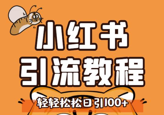 小红书运营引流全系列课程，每天引流100精准粉副业联盟-网创项目资源站-副业项目-创业项目-搞钱项目副业联盟