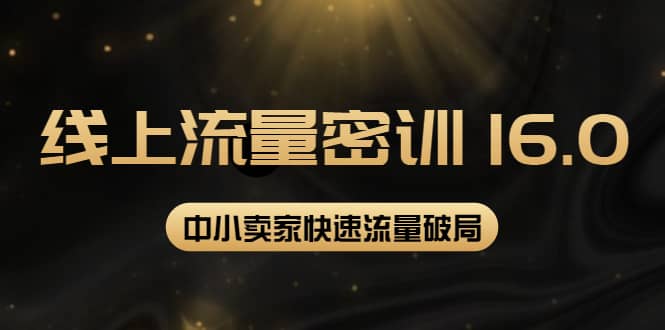 2022秋秋线上流量密训16.0：包含 暴力引流10W+中小卖家流量破局技巧 等等！副业联盟-网创项目资源站-副业项目-创业项目-搞钱项目副业联盟
