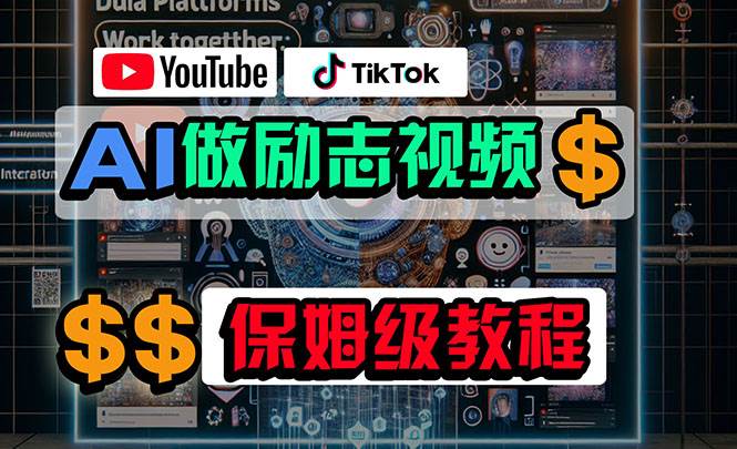 利用AI制作励志视频，在YouTube和TikTok赚钱，小白可做（附工具）副业联盟-网创项目资源站-副业项目-创业项目-搞钱项目副业联盟