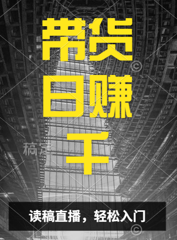 视频号技术直播带货， 会读稿就行，小白日入1000+副业联盟-网创项目资源站-副业项目-创业项目-搞钱项目副业联盟