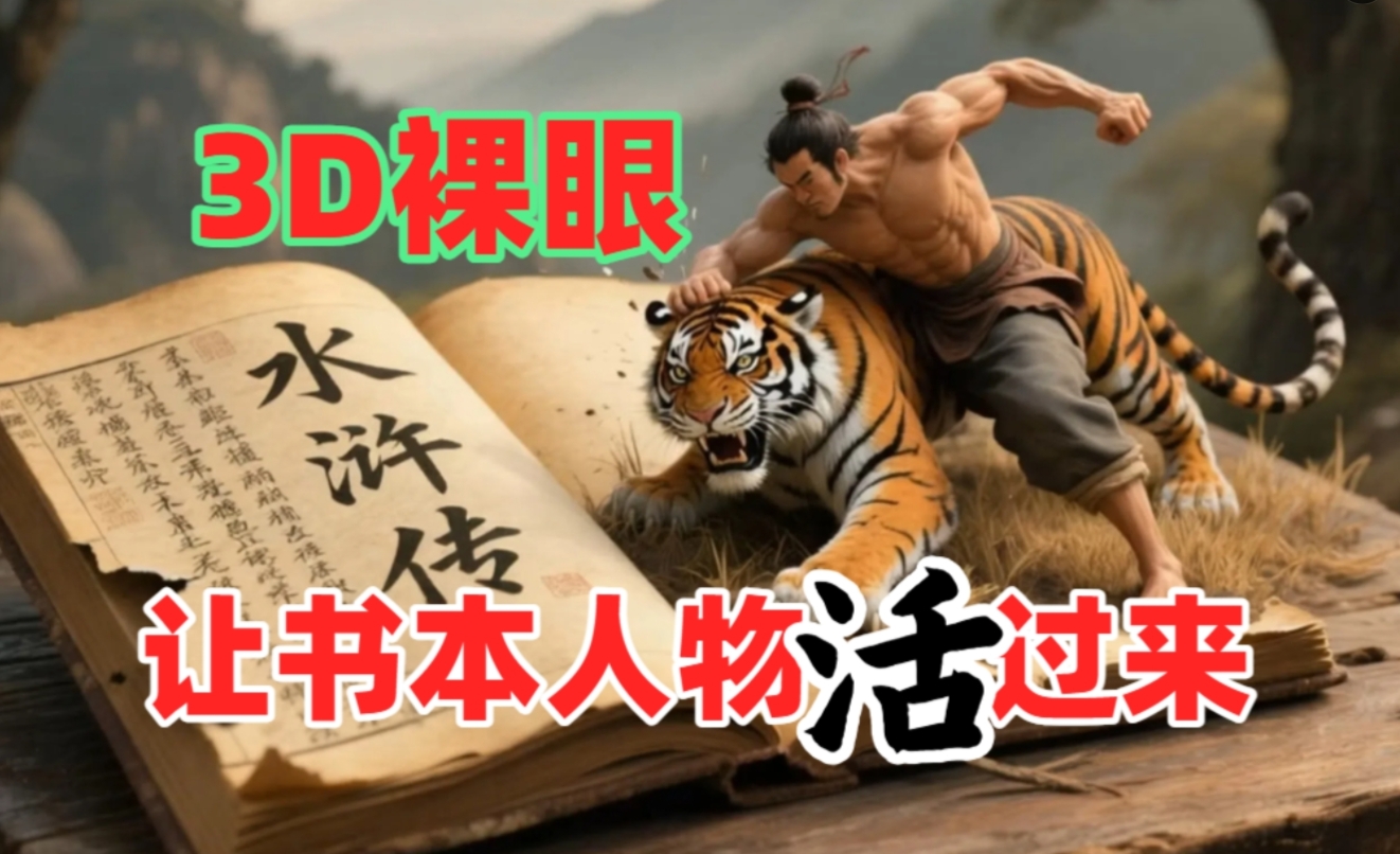 书本人物裸眼3D视频，一条视频收益过千，保姆级教程副业联盟-网创项目资源站-副业项目-创业项目-搞钱项目副业联盟